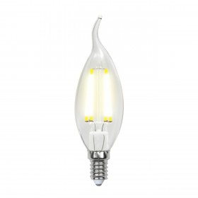 Лампа светодиодная филаментная Uniel E14 6W 4000K прозрачная LED-CW35-6W/NW/E14/CL PLS02WH UL-00001374 