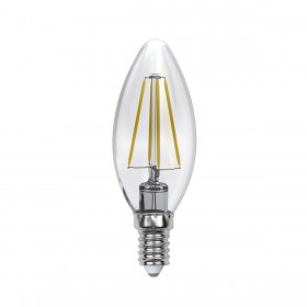 Лампа светодиодная филаментная Uniel E14 5W 4000K LED-C35-5W/NW/E14/CL/DIM GLA01TR UL-00002862 