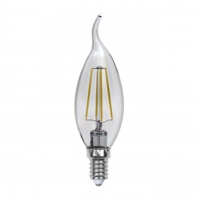 Лампа светодиодная филаментная Uniel E14 5W 3000K прозрачная LED-CW35-5W/WW/E14/CL/MB GLM10TR UL-00002368 