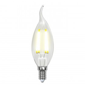Лампа светодиодная филаментная Uniel E14 6W 4000K прозрачная LED-CW35-6W/NW/E14/CL GLA01TR UL-00002229 