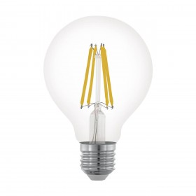 Лампа светодиодная филаментная диммируемая Eglo E27 6W 2700К прозрачная 11702 