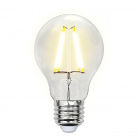 Лампа светодиодная филаментная Uniel E27 8W 4000K прозрачная LED-A60-8W/NW/E27/CL GLA01TR UL-00002212 