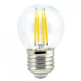 Лампа светодиодная филаментная Uniel E27 7,5W 4000K прозрачная LED-G45-7,5W/NW/E27/CL GLA01TR UL-00003255 