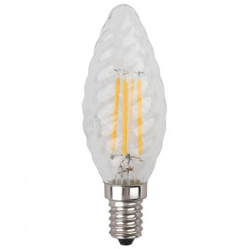 Лампа светодиодная филаментная ЭРА E14 5W 4000K прозрачная F-LED BTW-5W-840-E14 Б0027936 