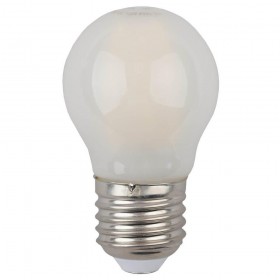 Лампа светодиодная филаментная ЭРА E27 5W 2700K матовая F-LED P45-5W-827-E27 frost Б0027931 