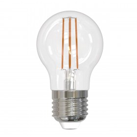 Лампа светодиодная филаментная Uniel E27 11W 3000K прозрачная LED-G45-11W/3000K/E27/CL PLS02WH UL-00005178 