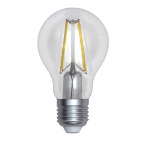 Лампа светодиодная филаментная диммируемая Uniel E27 10W 3000K прозрачная LED-A60-10W/3000K/E27/CL/DIM GLA01TR UL-00005181 
