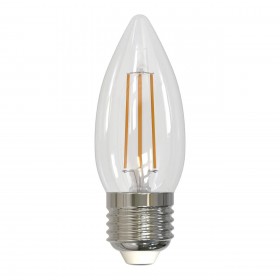 Лампа светодиодная филаментная диммируемая Uniel E27 9W 3000K прозрачная LED-C35-9W/3000K/E27/CL/DIM GLA01TR UL-00005187 