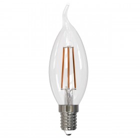 Лампа светодиодная филаментная диммируемая Uniel E14 9W 3000K прозрачная LED-CW35-9W/3000K/E14/CL/DIM GLA01TR UL-00005189 