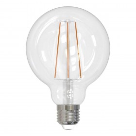 Лампа светодиодная филаментная Uniel E27 10W 3000K прозрачная LED-G95-10W/3000K/E27/CL PLS02WH UL-00004862 