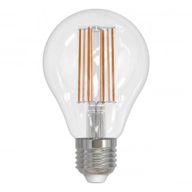 Лампа светодиодная филаментная Uniel E27 17W 4000K прозрачная LED-A70-17W/4000K/E27/CL PLS02WH UL-00004871 