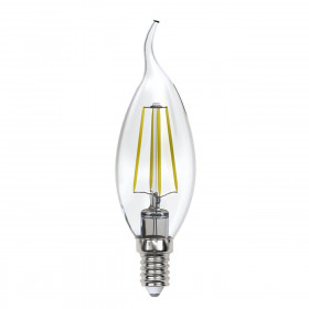 Лампа светодиодная филаментная Uniel E14 13W 4000K прозрачная LED-CW35-13W/4000K/E14/CL PLS02WH UL-00005904 