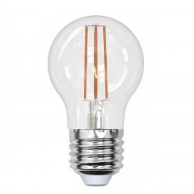 Лампа светодиодная филаментная Uniel E27 13W 4000K прозрачная LED-G45-13W/4000K/E27/CL PLS02WH UL-00005908 