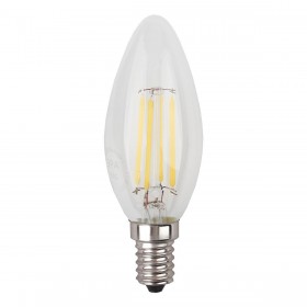 Лампа светодиодная филаментная ЭРА E14 11W 4000K прозрачная F-LED B35-11w-840-E14 Б0046987 