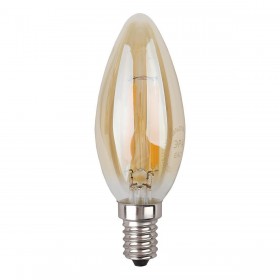 Лампа светодиодная филаментная ЭРА E14 5W 4000K золотая F-LED B35-5W-840-E14 gold Б0047032 