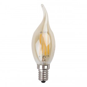 Лампа светодиодная филаментная ЭРА E14 5W 4000K золотая F-LED BXS-5W-840-E14 gold Б0047007 