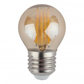 Лампа светодиодная филаментная ЭРА E27 7W 2700K золотая Б0047017 F-LED P45-7W-827-E27 gold Б0047017 