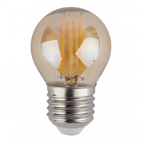Лампа светодиодная филаментная ЭРА E27 9W 2700K золотая F-LED P45-9w-827-E27 gold Б0047025 