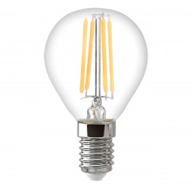 Лампа светодиодная филаментная Thomson E14 9W 2700K шар прозрачная TH-B2085 