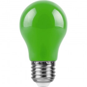 Лампа светодиодная Feron E27 3W зеленая LB-375 25922 