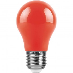 Лампа светодиодная Feron E27 3W красная LB-375 25924 