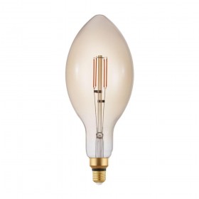 Лампа светодиодная диммируемая филаментная Eglo E27 4W 2200K янтарная 12591 