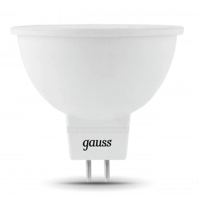 Лампа светодиодная Gauss GU5,3 7W 3000K прозрачная 101505107 