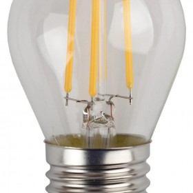 Лампа светодиодная филаментная ЭРА E27 5W 4000K прозрачная F-LED P45-5W-840-E27 Б0039191 